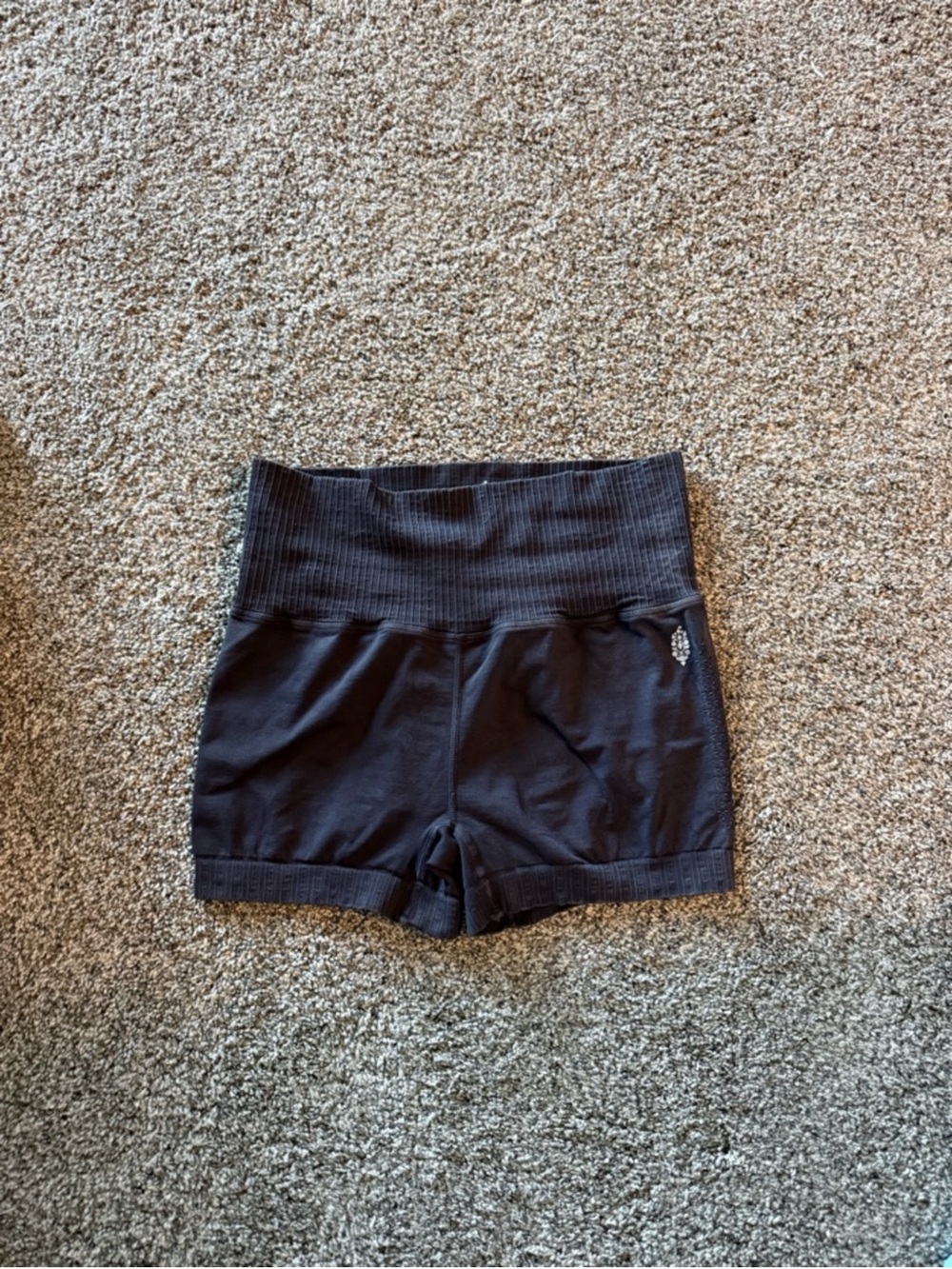 Free People Black Biker Shorts